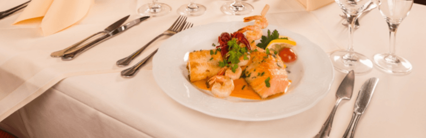 Captains Dinner Hamburg Fischgericht